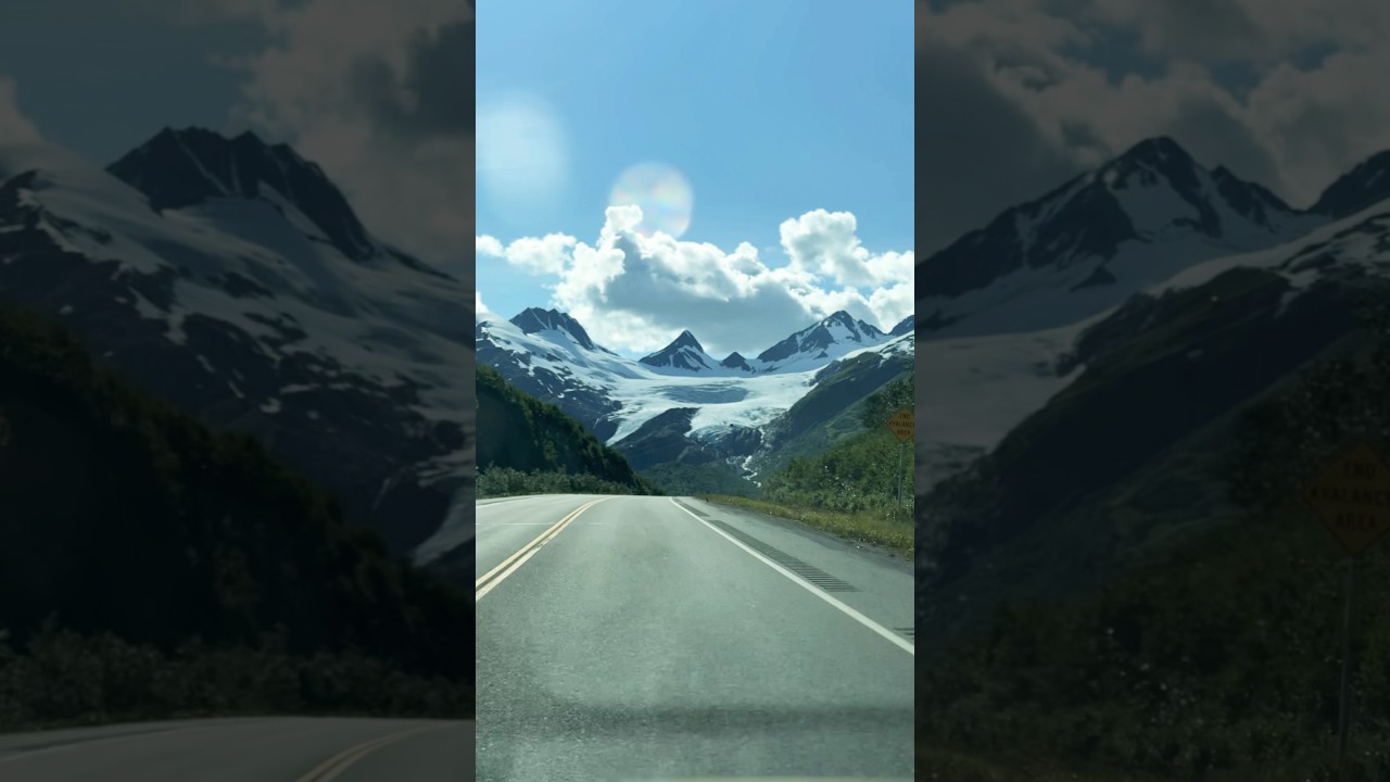 The drive to Valdez, Alaska 😯 #roadtrips