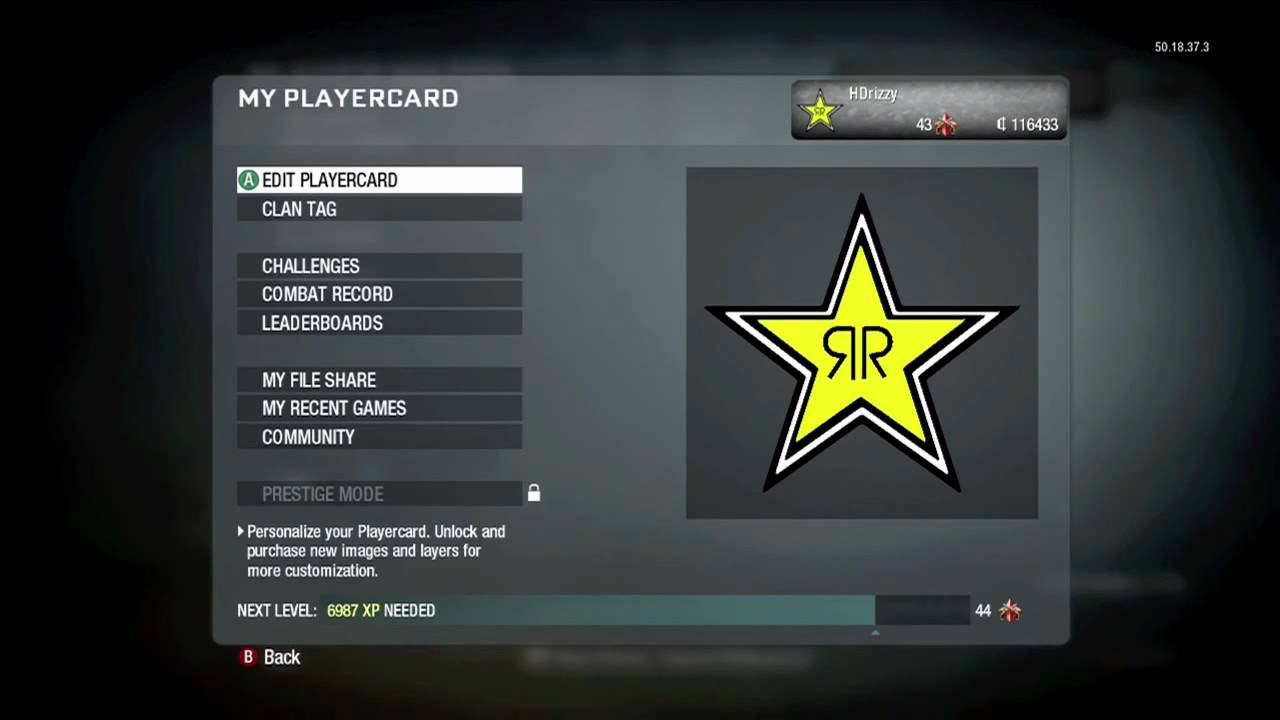 CoD Black Ops Emblem Tutorial Rockstar Energy