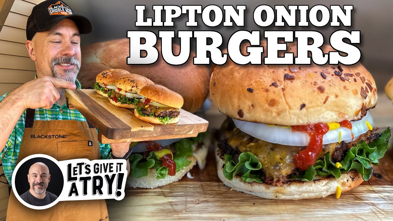 Lipton Onion Burgers on the Blackstone Griddle