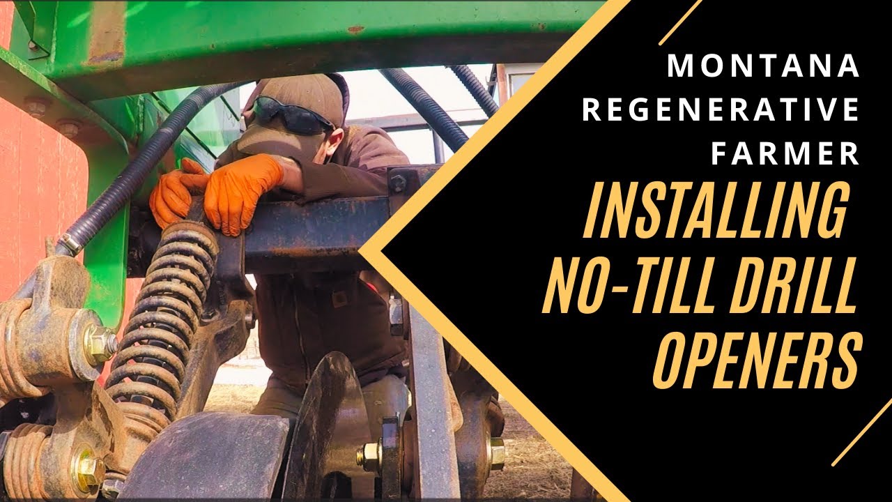 Installing openers on a 750 John Deere no-till drill