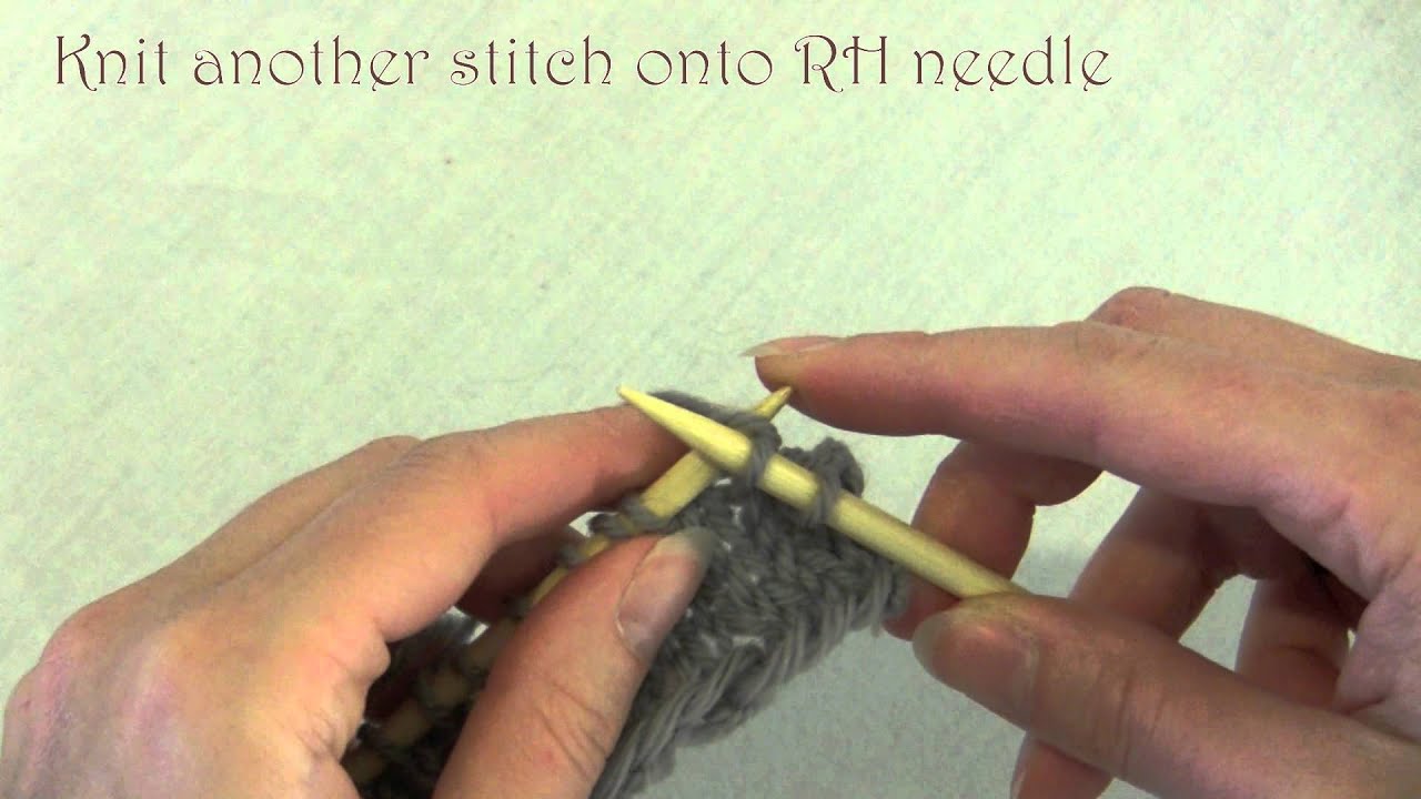 Knitting How to bind off knitting