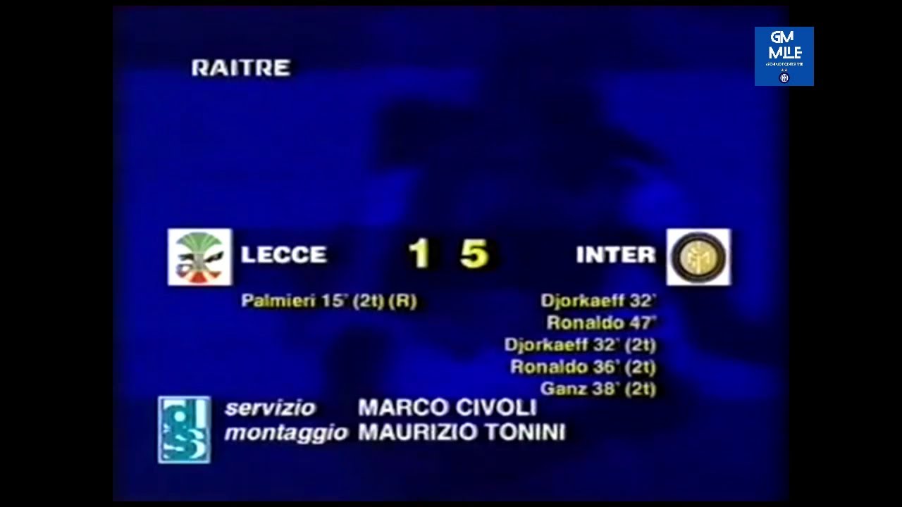1997-98 (4^ - 27-09-1997) Lecce-INTER 1-5 Servizio D.S.Rai3