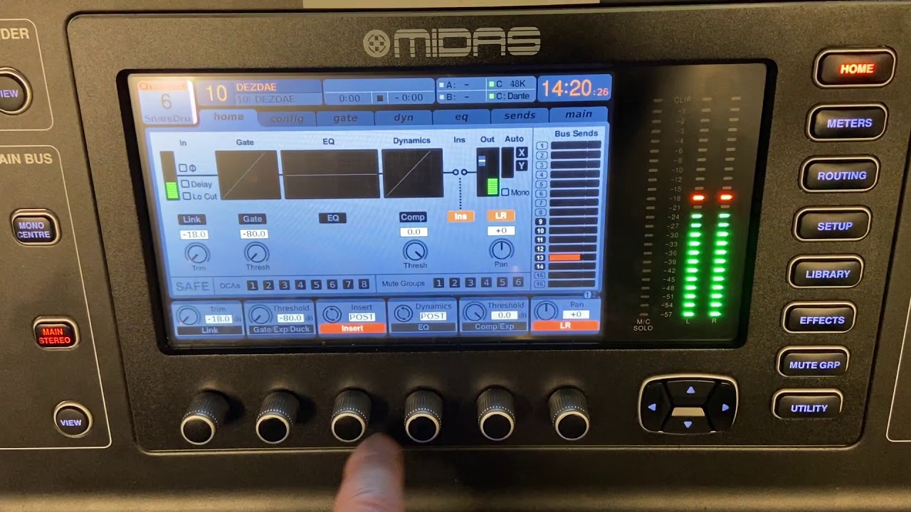 07 Midas M32 Mixing   Channel Inserts