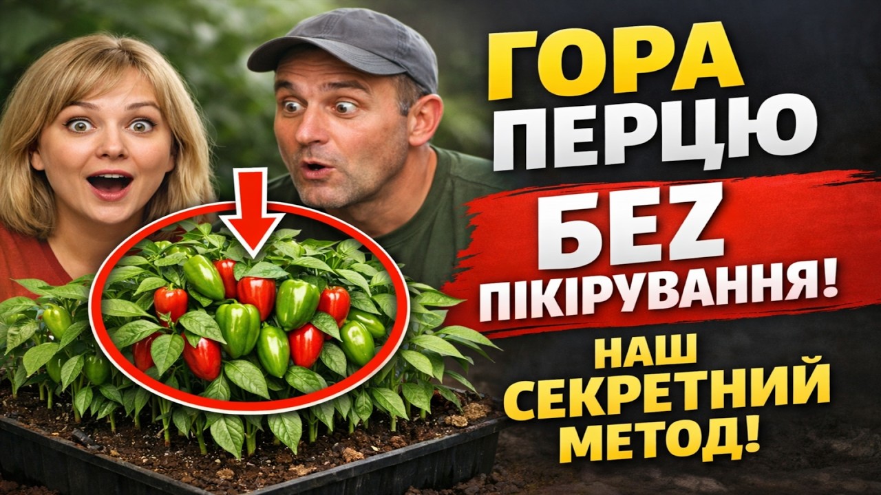 Розкриваємо СЕКРЕТ! Як виростити ГОРУ перцю БЕЗ пікірування. Це наш 