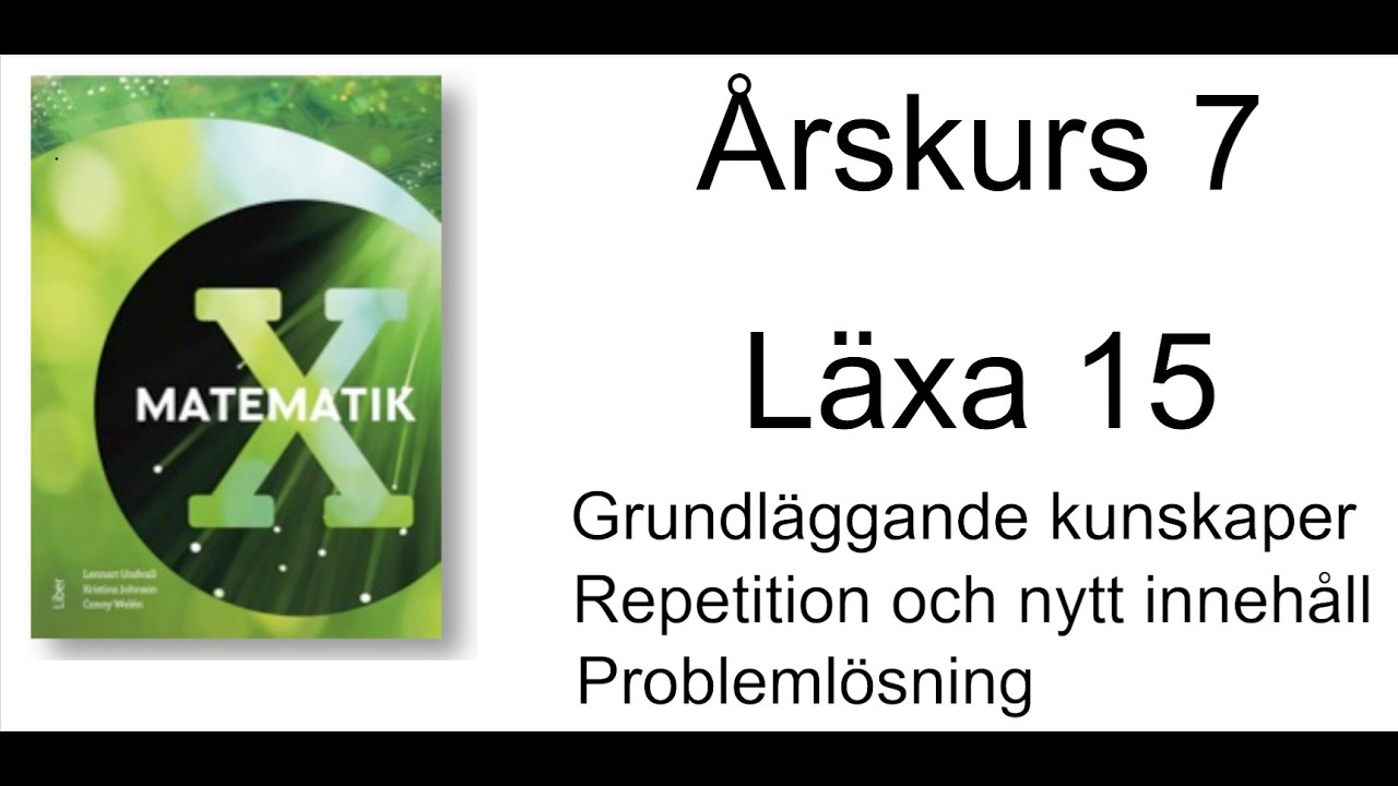 Läxa 15 x boken