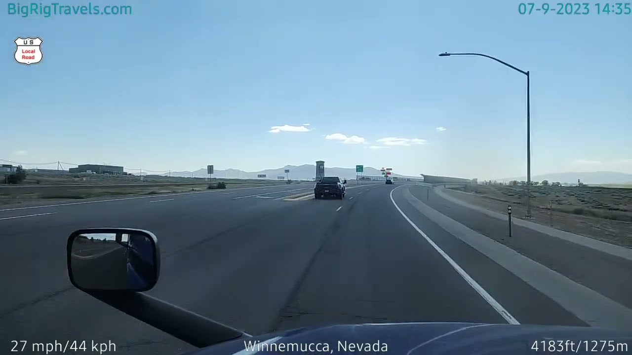 BigRigTravels LIVE | US 95 SB into Winnemucca, NV (7/9/23 2:33 PM)