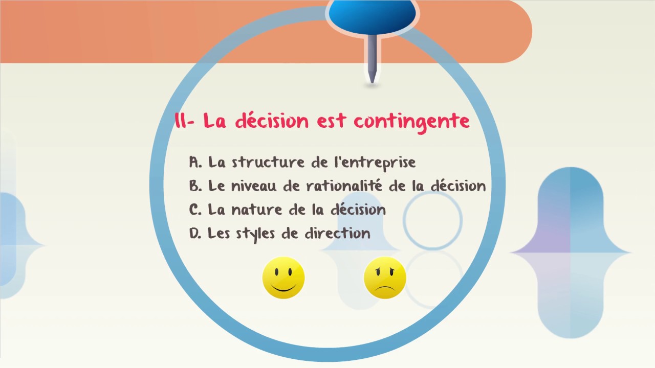La décision et le processus décisionnel