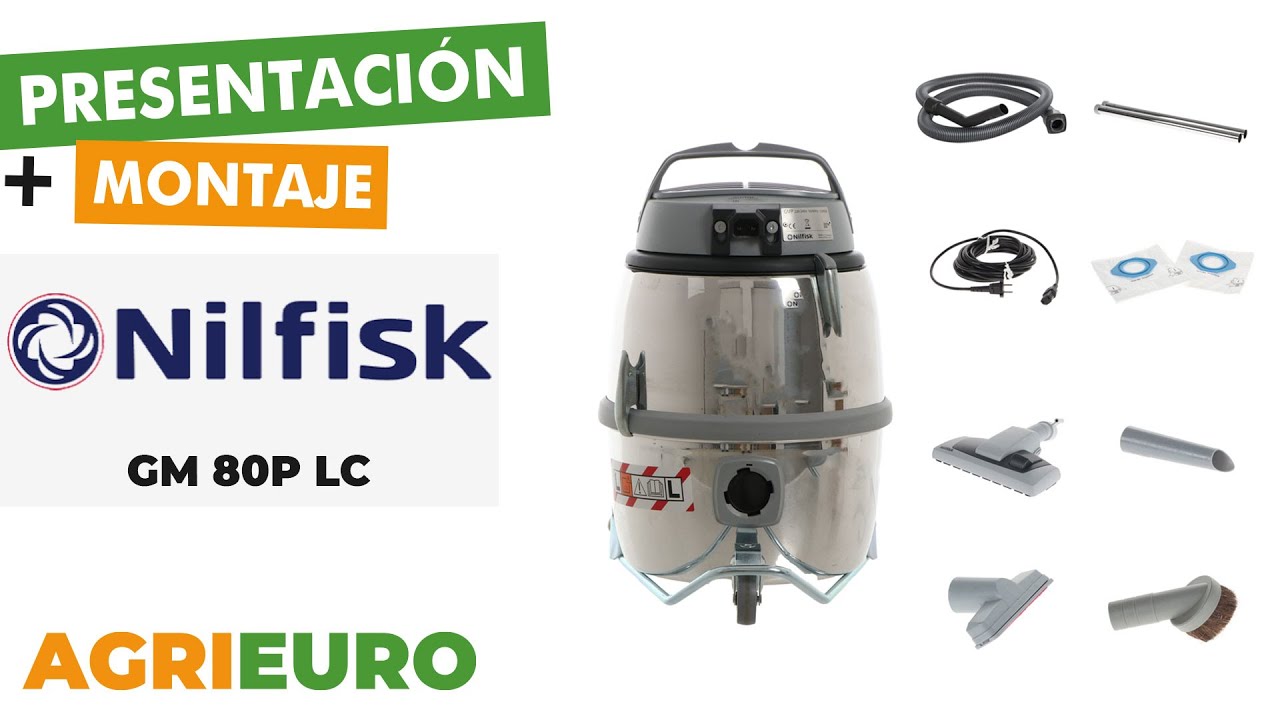 Presentación y montaje: Nilfisk GM 80P LC - Bidón Aspirador - 1200W