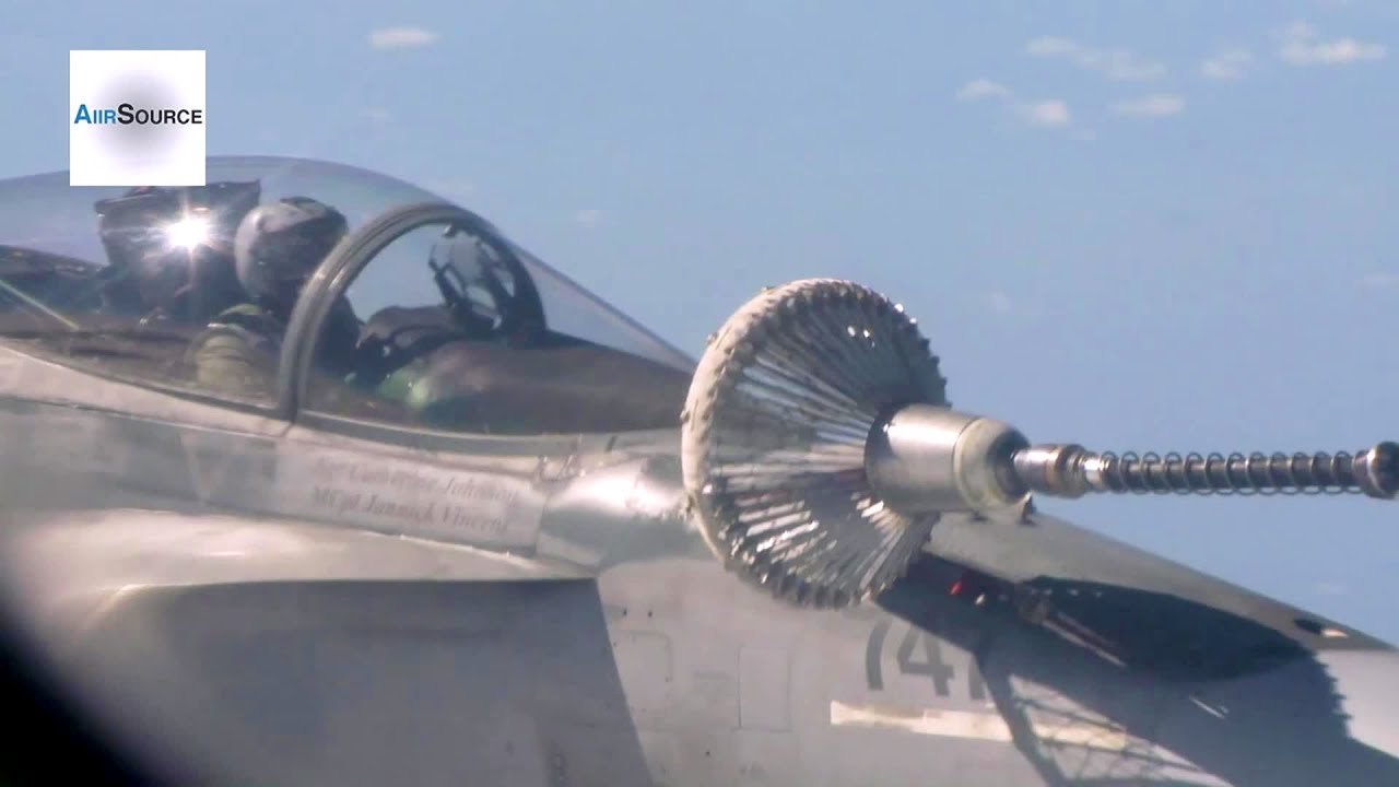 Canadian Air Force CF-18 Hornet Air Refueling by CC-150 Polaris