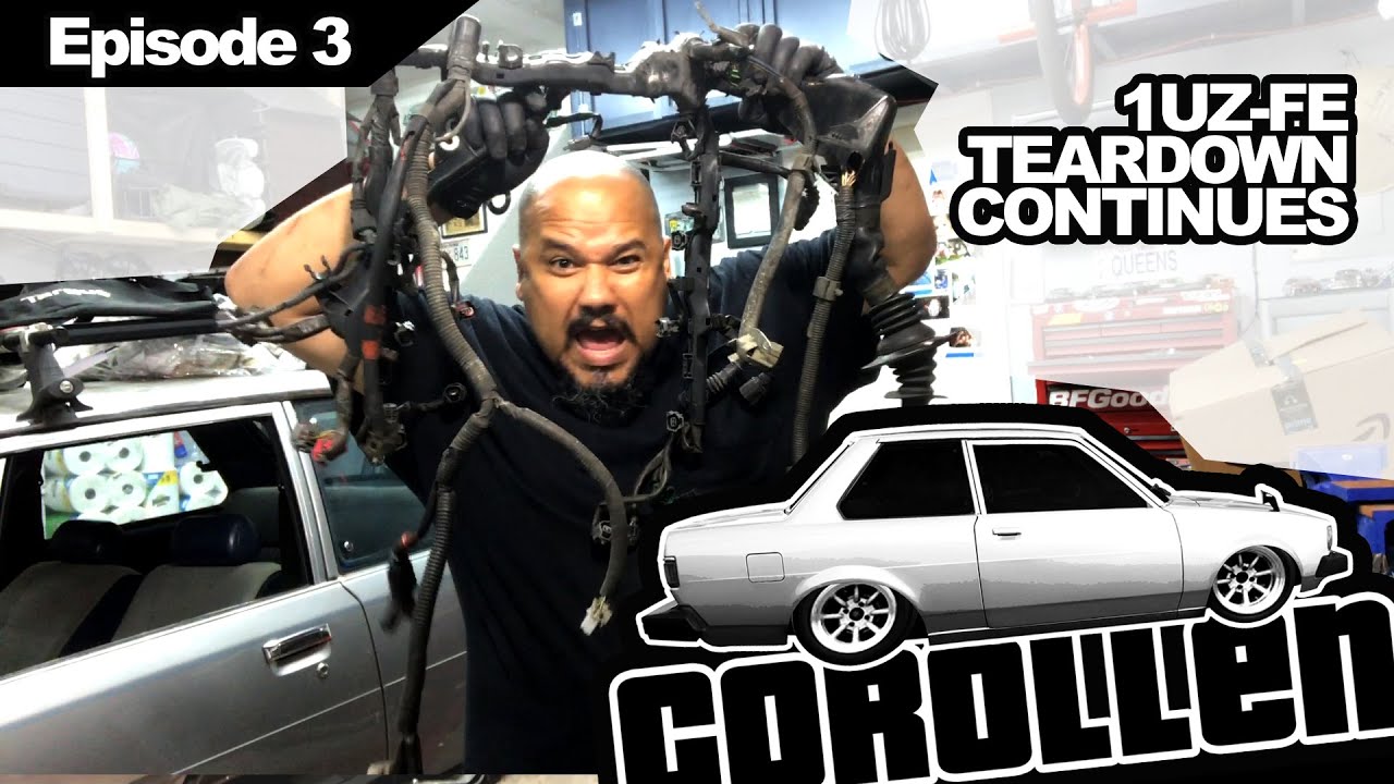 Corollen Episode 3 -  1UZFE Teardown Continues
