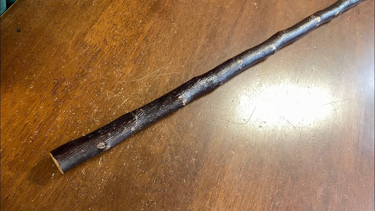 The perfect blackthorn stick for hiking - Irish stick making by McCaffreyCrafts in Ireland.