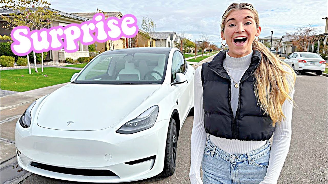 SURPRISING MY WIFE WITH A TESLA *HER REACTION*
