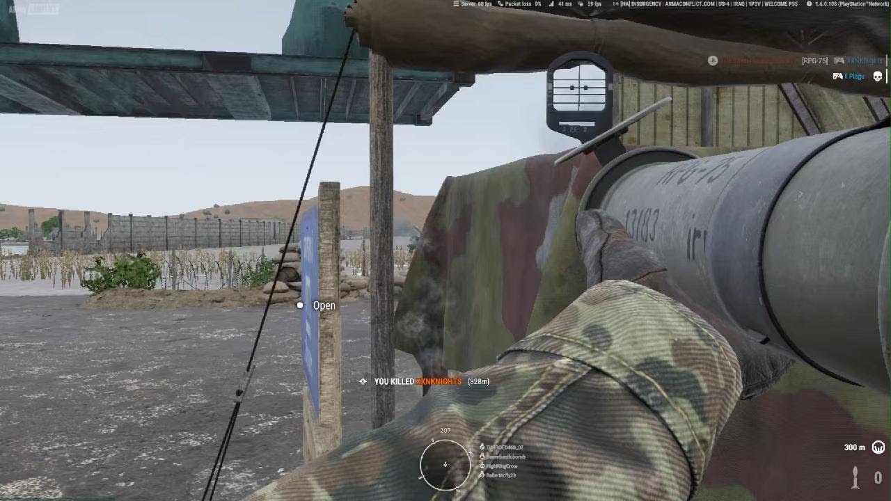 Over 300m kill with RPG 75 disposable launcher
