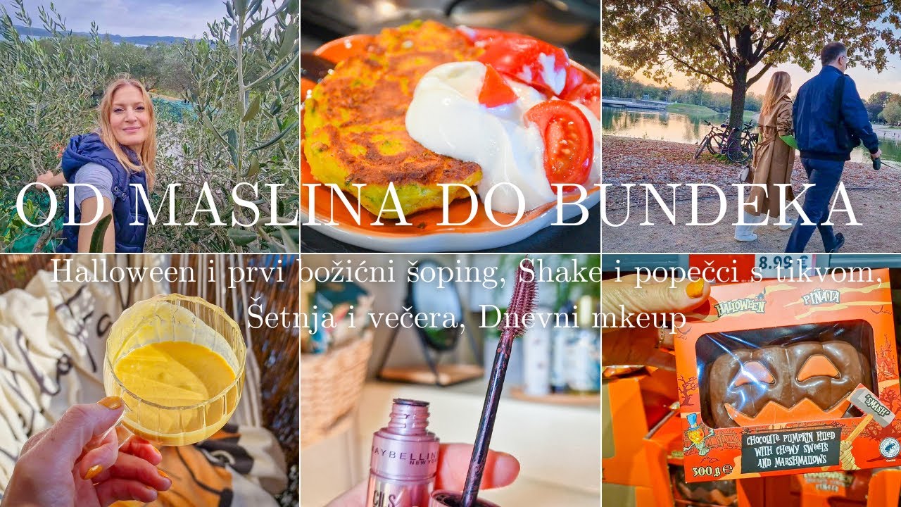 OD MASLINA DO BUNDEKA︱Halloween i prvi božićni šoping, Shake i popečci s tikvom, Šetnja i večera