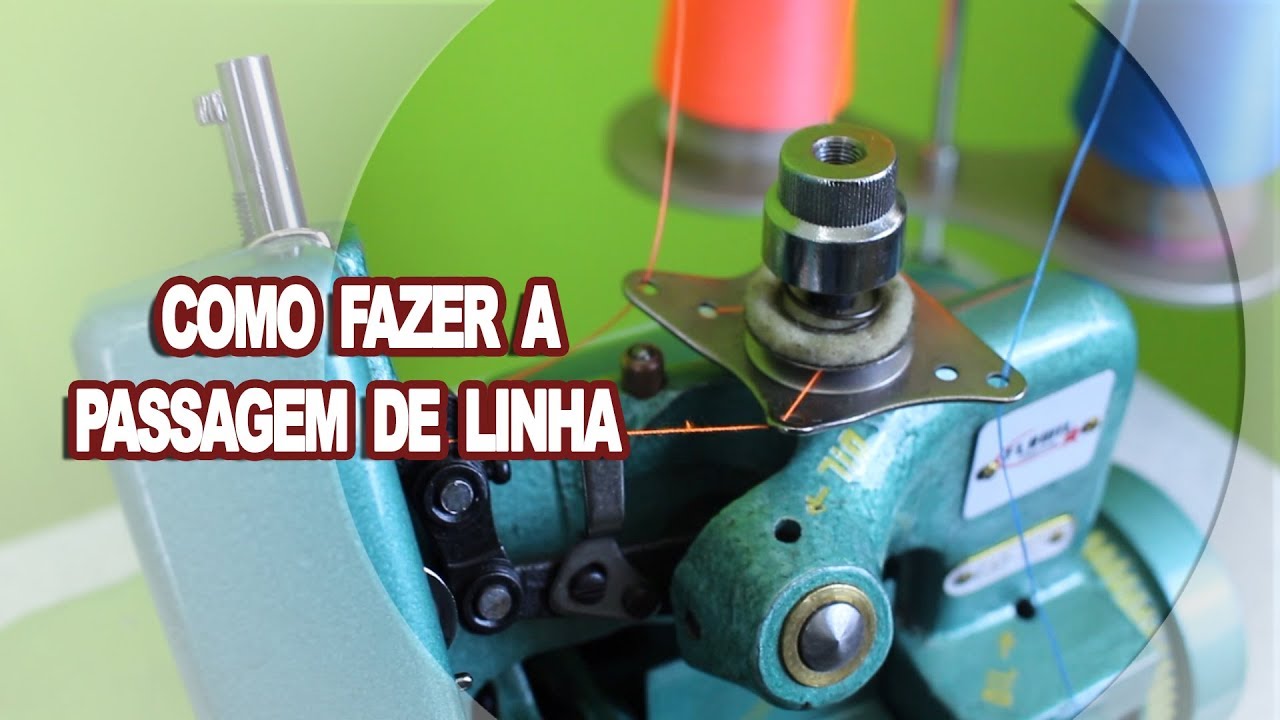 Passagem de Linha Overloque/Overlock Semi Industrial GN1-6D *Flawil Máquinas*