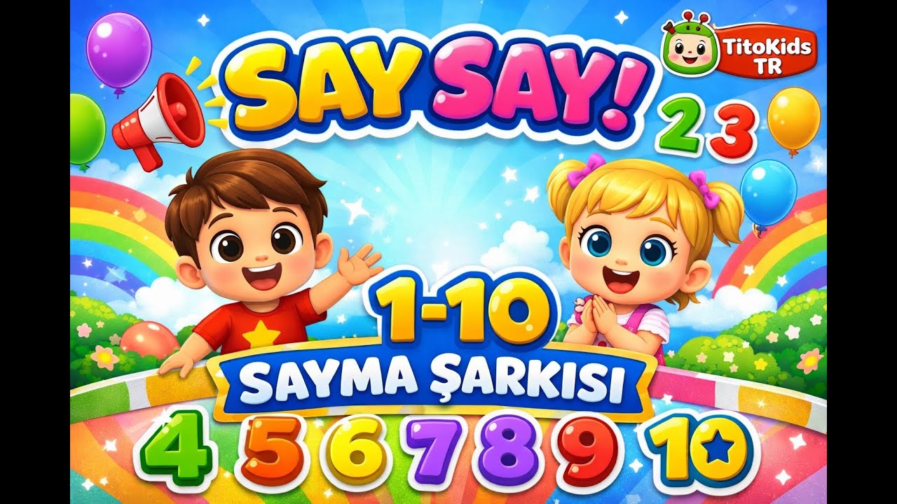 SAY SAY! 🚀 1’DEN 10’A SAY! | ÇOCUK EĞİTİCİ ŞARKISI🎵| TitoKids TR