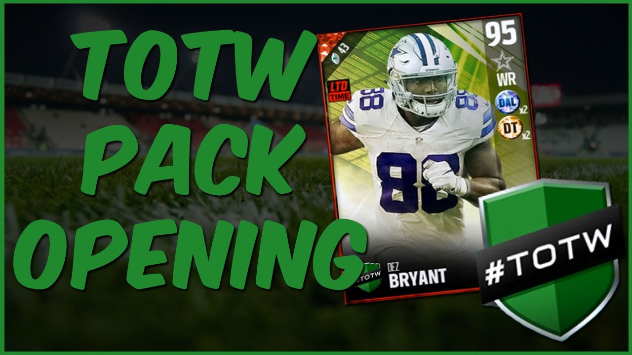 MUT 17 Pack Opening | Playoffs Solo Rewards Pack Opening - New TOTW Dez Bryant! Cowboys Fans Rage!