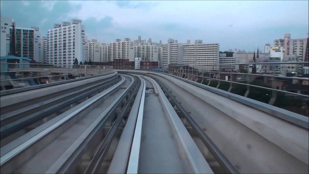 의정부 경전철 발곡 - 탑석 10배속 / Uijeongbu Light Rail Transit Balgok - Tapseok 10X