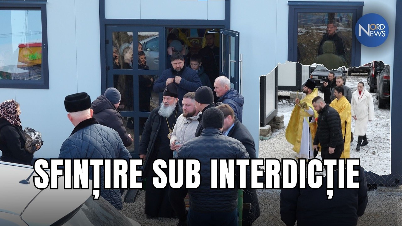 Rugăciuni, intimidare și cordon de protecție. Episcopul Marchel a sfințit o nouă biserică la Răuțel