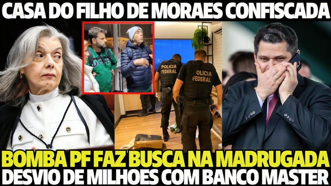 BOMBA CASA DO FILHO DE MORAES CONFISCADA DESVIO DE MILHOESCOM BANCO MASTER