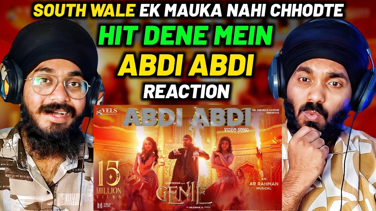 Genie - #ABDIBADI Reaction | AR Rahman | Ravi Mohan | Arjunan Jr. | Kalyani | Krithi Shetty | Vels