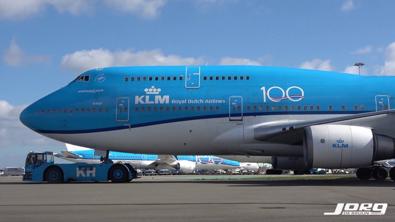 Last departure of a passenger KLM B747 from Amsterdam