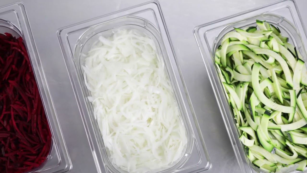 Comercial Maquinet | Robot-Coupe CL50 - Corte Juliana Betarraga, Cebolla, Pepino