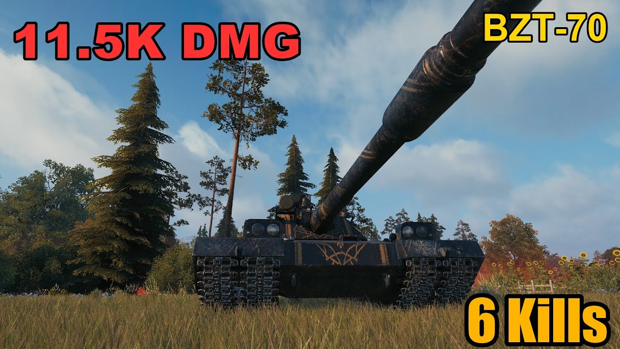 BZT-70 - 11.5K Damage - 6 Kills - Map: Murovanka - Player: HitSu_ - Server: EU | World of Tanks