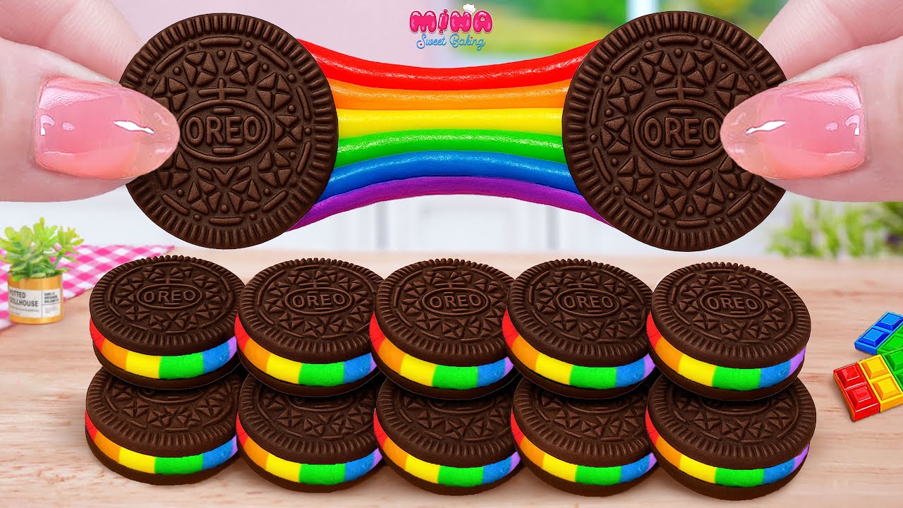 💙Best of Rainbow OREO Cake Recipe💙Satisfying Miniature OREO With Chocolate ASMR🌈Mina Sweet Baking