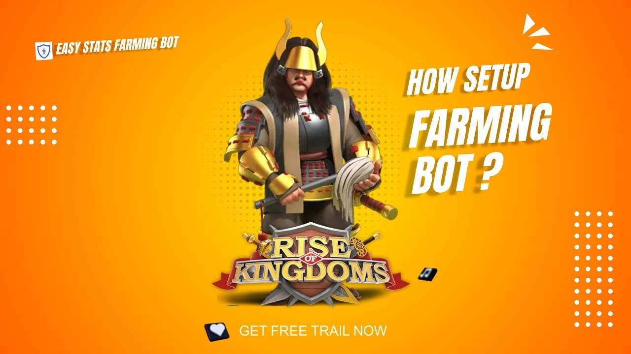 ROK FARMING BOT | HOW SETUP BOT | EASY STATS RSS FARMING BOT