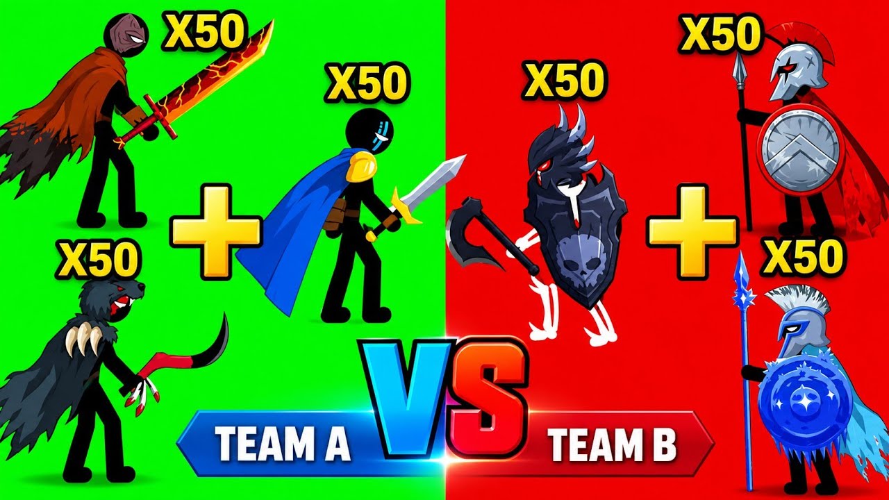Generals Swordmasters VS Generals Spartans | Stick War Saga 