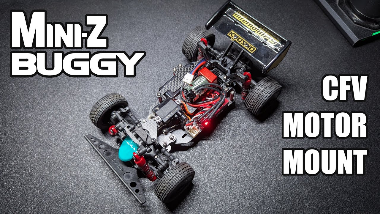 Adjustable Motor Mount for Carbon Fiber Mini-Z Buggy