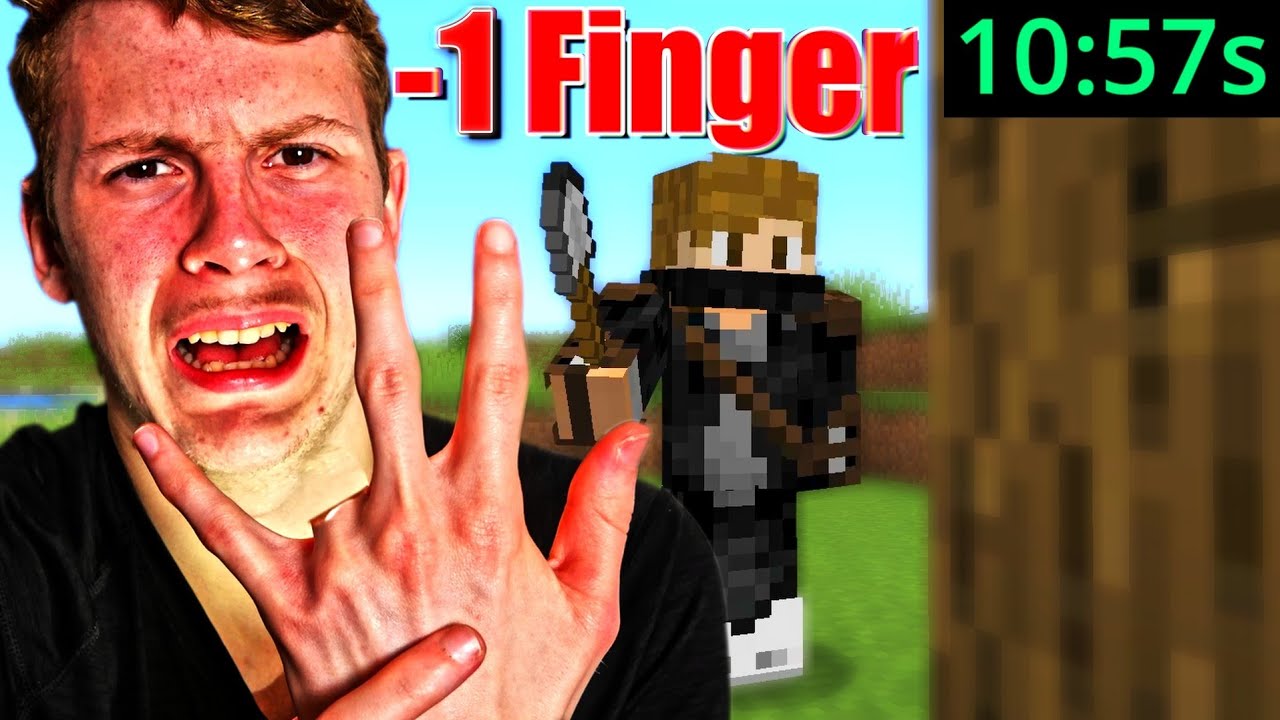 Прохожу Minecraft, но каждые 10 минут теряю один палец.