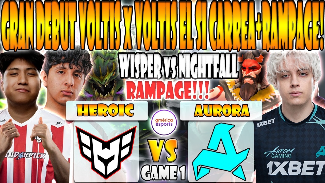 HEROIC vs AURORA BO3[GAME 1] WISPER, TAILUNG, YUMA VS MIKOTO, NIGHTFALL, MIRA-PGL WALLACHIA SEASON 8
