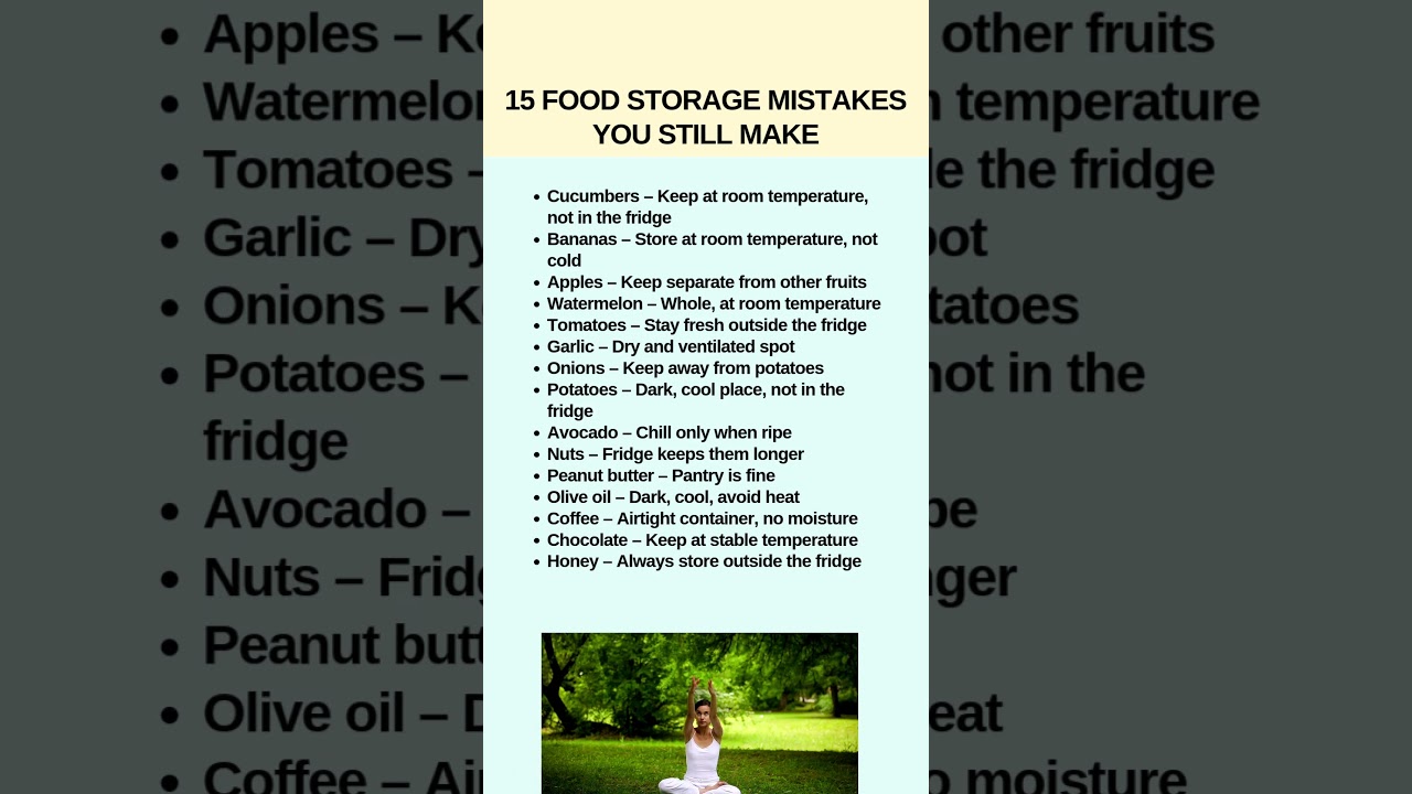 15 Food Storage Mistakes You&rsquo;re Probably Making