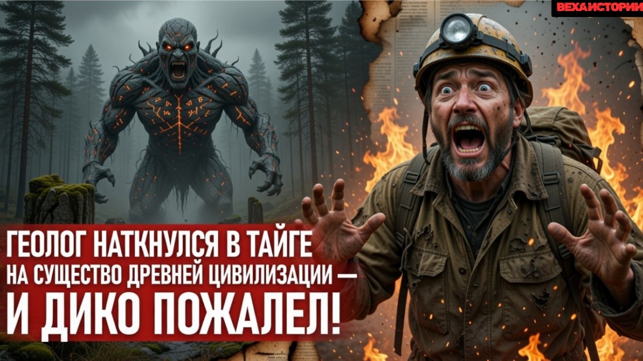 ГЕОЛОГ наткнулся в Тайге на СУЩЕСТВО древней ЦИВИЛИЗАЦИИ — и дико пожалел! Почему древняя тайга