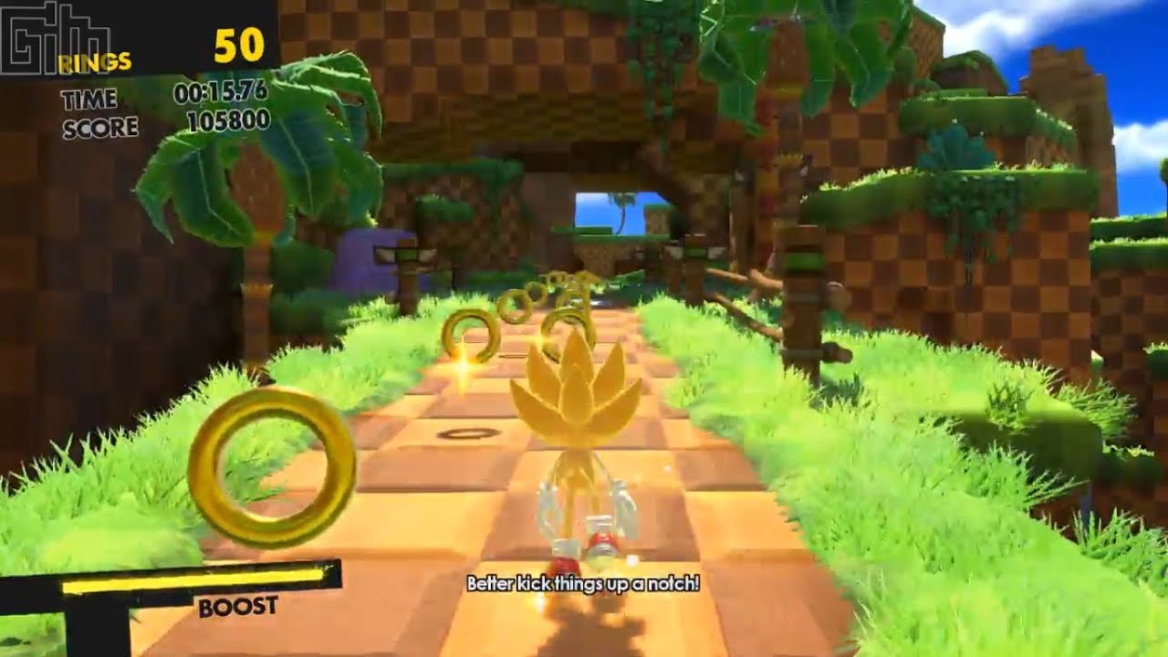 Super Sonic (Golden Sonic) in Action - Sonic Forces