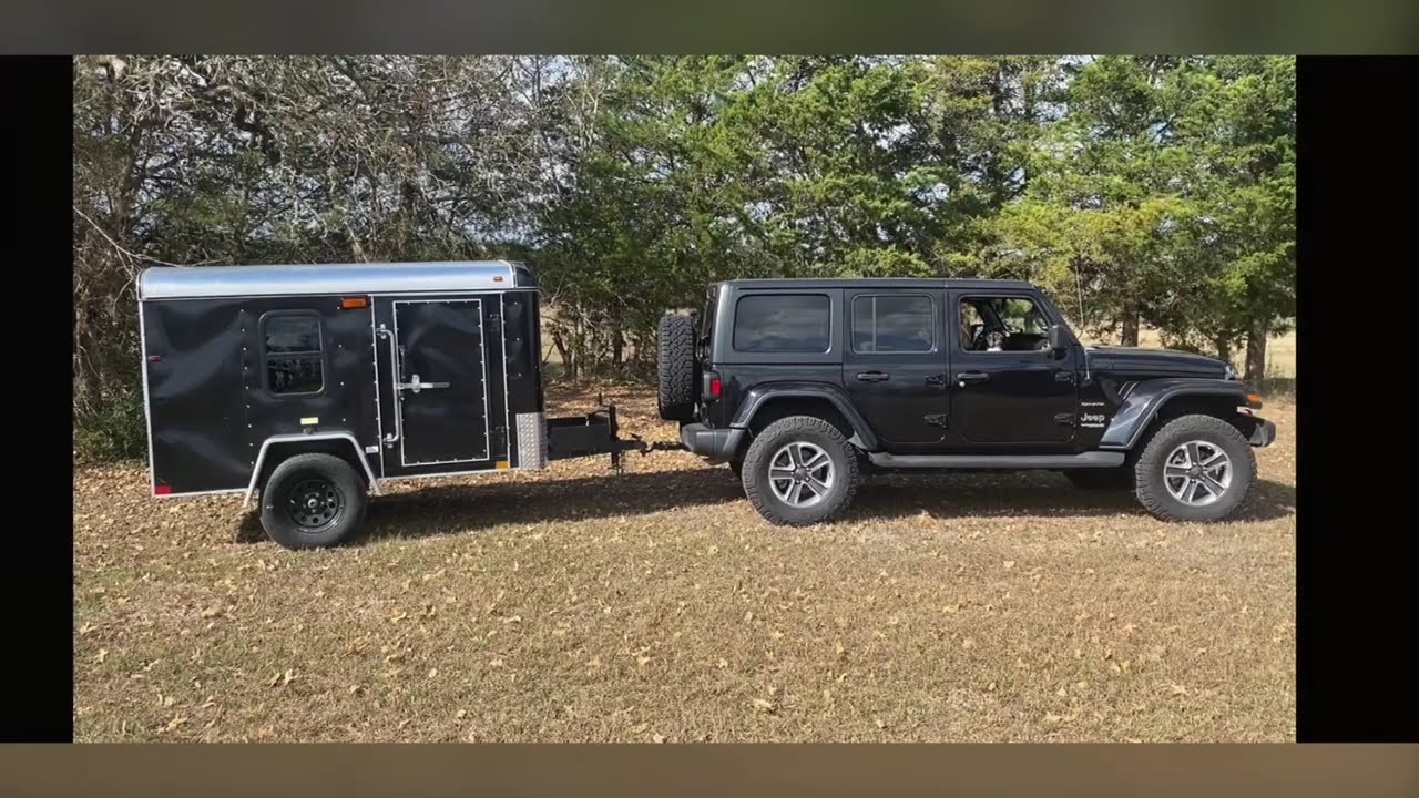 5x8 Interstate Victory Cargo Trailer Camper Conversion Build Boondocking Overland DIY Camping Jeep