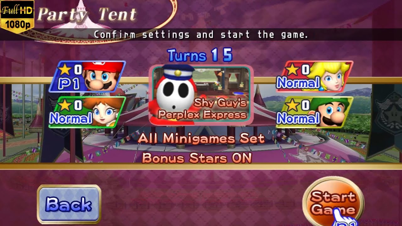 Mario Party 8 - Battle Royale - Shy Guy's Perplex Express - Mario vs Luigi vs Peach vs Daisy
