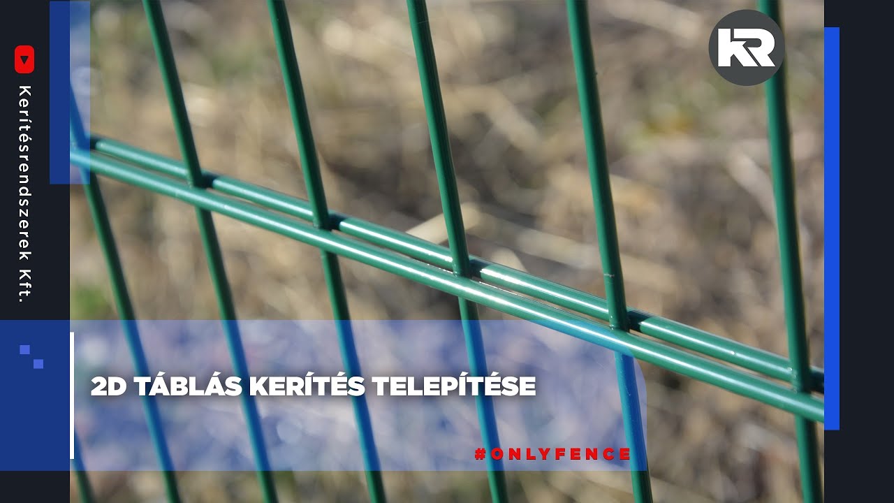 2D táblás kerítés telepítése - Kerítésrendszerek Kft.