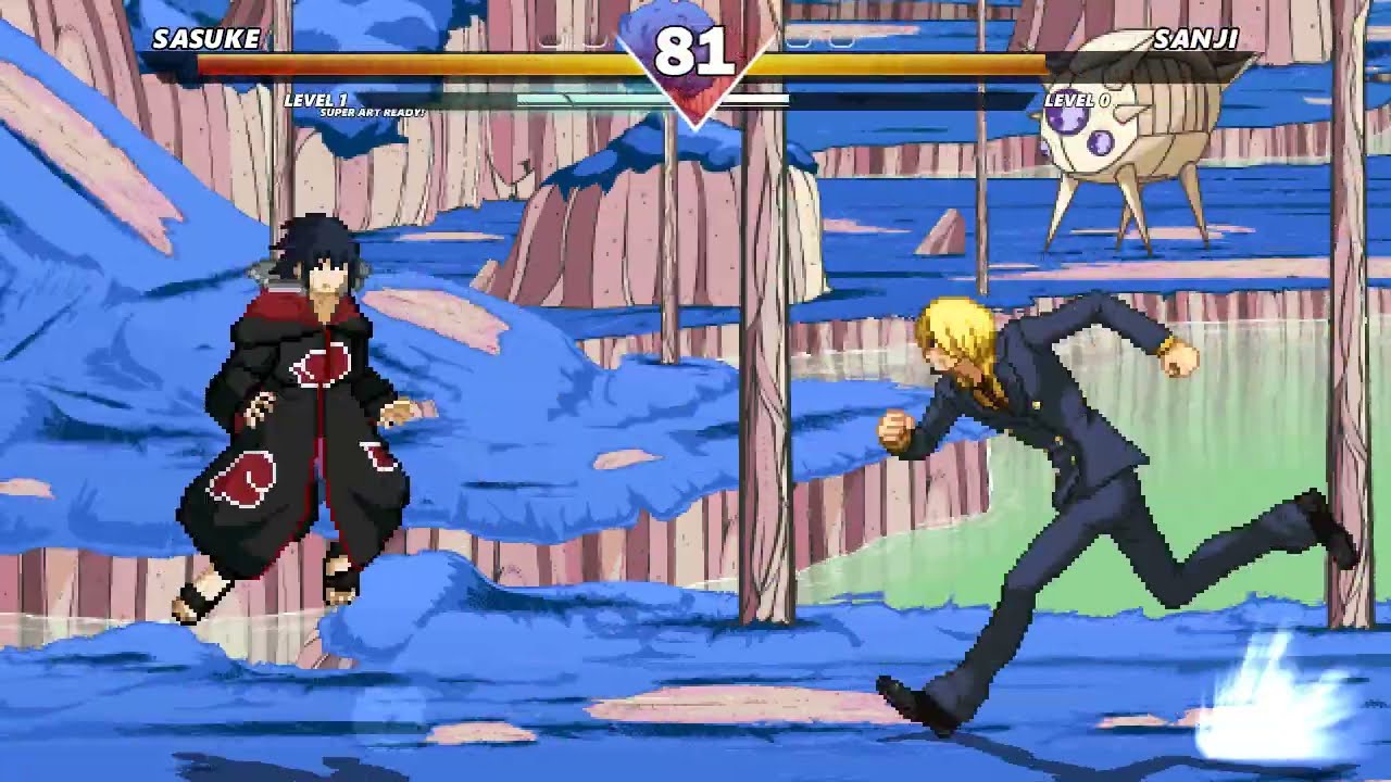 [SHONEN BATTLE MUGEN] Sasuke vs Sanji [NARUTO VS ONE PIECE]