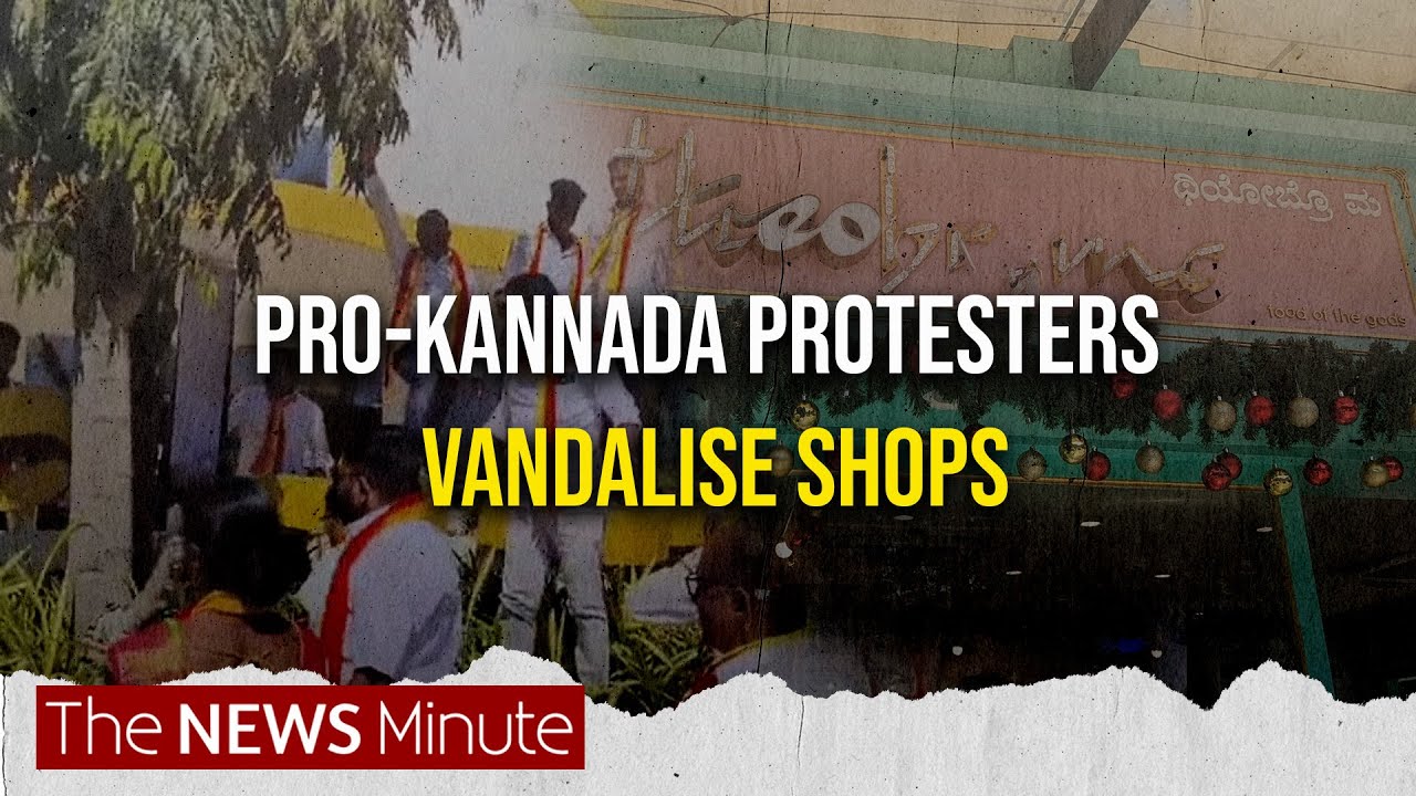 Bengaluru: Pro-Kannada protesters vandalise shops, pull down English signboards