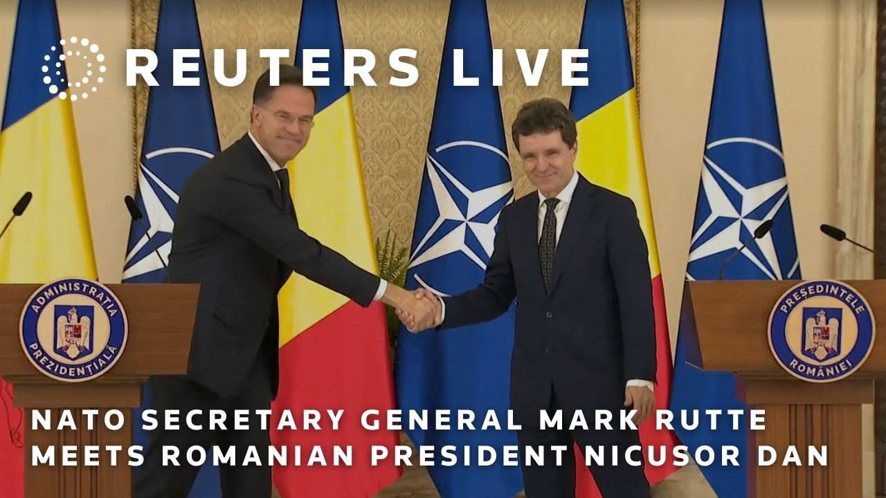 LIVE: NATO Secretary General Mark Rutte meets Romanian President Nicusor Dan