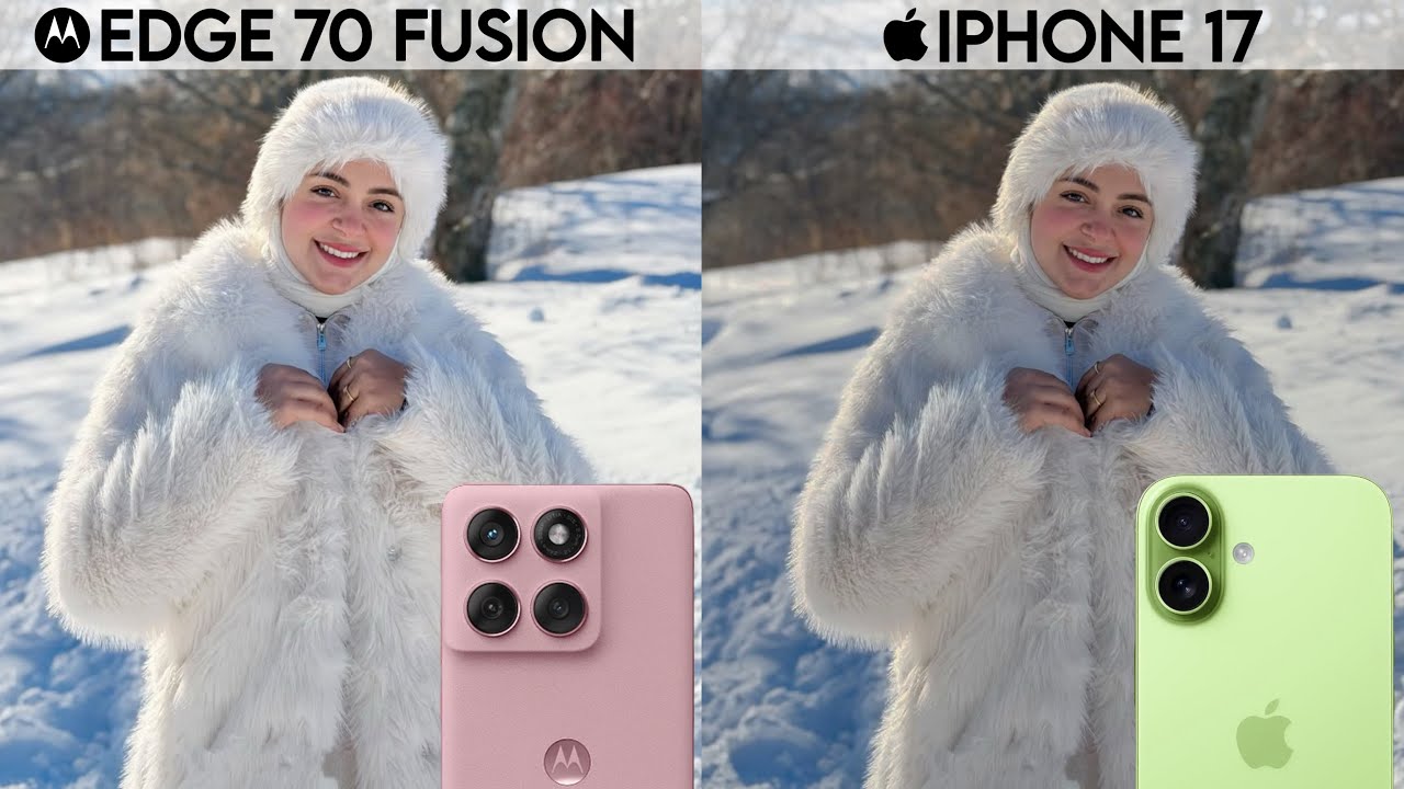 Motorola edge 70 fusion vs iPhone 17 camera test comparison