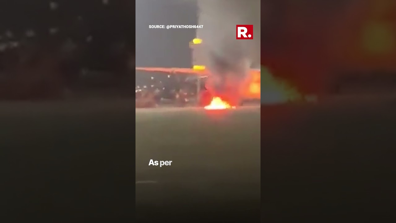 SpiceJet Aircraft Catches Fire At Delhi Airport