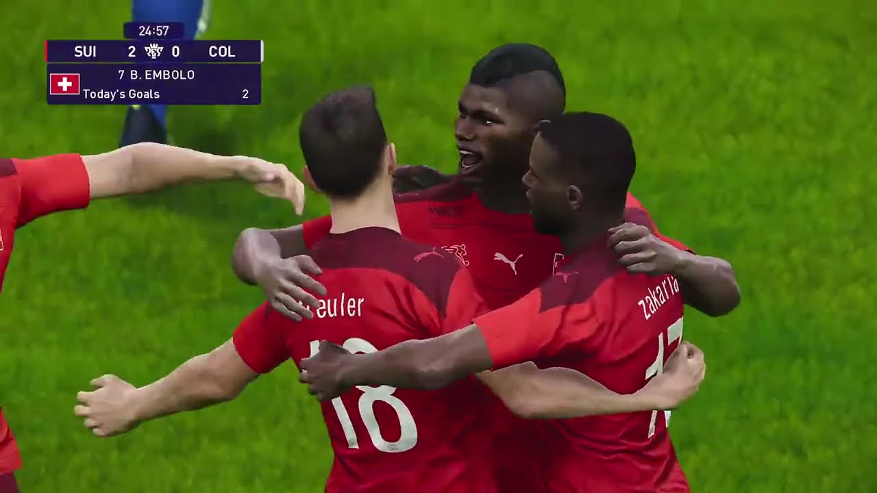LIVE: Switzerland vs Colombia Full Match Stream | FIFA World Cup 2026 Round of 16 Showdown [PES21]