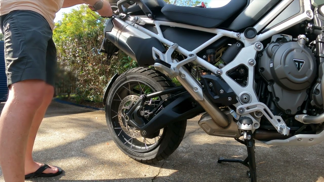 2022 Triumph Tiger 1200 Rally Explorer - Pannier Rack install