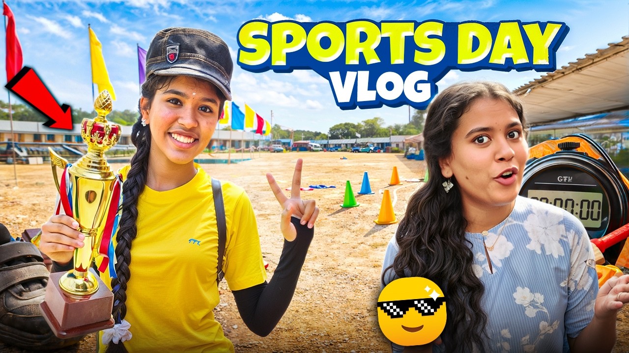 🔥Ammu's SCHOOL SPORTS DAY🏅 - First Prize🏆 || Ammu Times