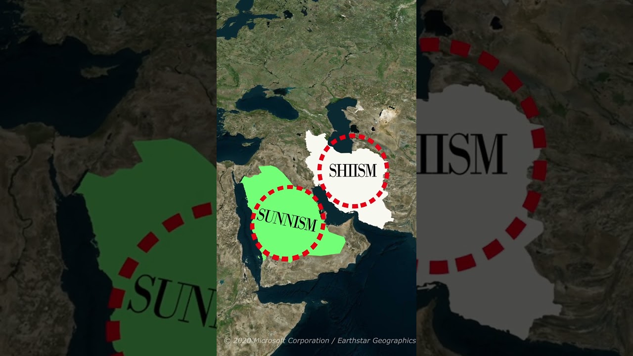 The rivalry between Saudi Arabia and Iran in Middle East #mapping #geopolitics #history