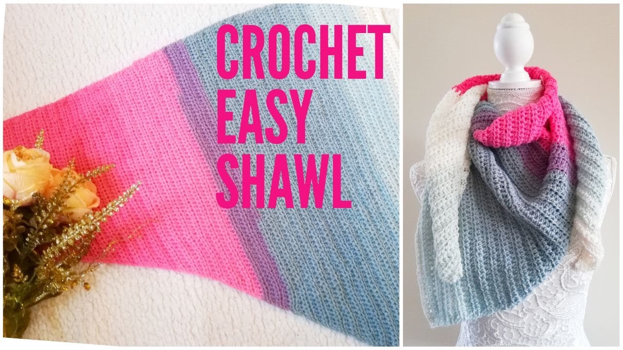 CROCHET EASY ASYMMETRICAL SHAWL/SCARF/WRAP | THE UNICORN WRAP BEGINNER CROCHET TUTORIAL